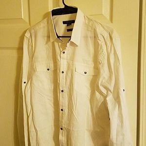Men's Structure Button Down Dress Shirt